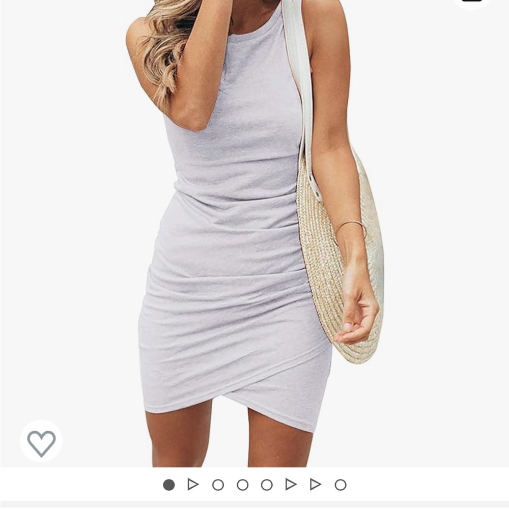 Amazon ruched tank top dress bump friendly